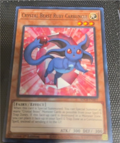 2022 Yu-Gi-Oh! LED2-EN041 Crystal Beast Ruby Carbuncle — front