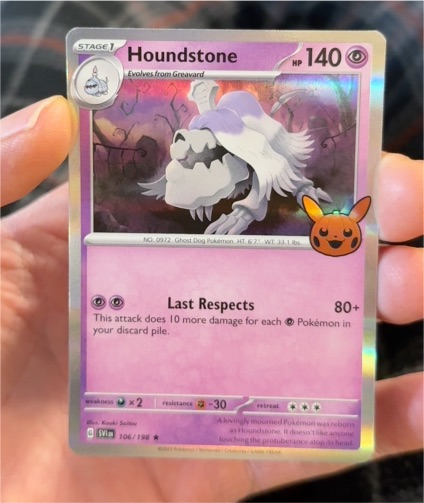 2023 Pokémon Scarlet & Violet Trick or Trade #106 Houndstone — front