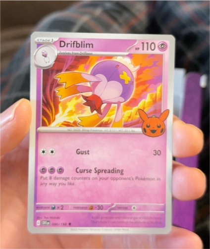 2023 Pokémon TCG Scarlet & Violet Trick or Trade #090 Drifblim — front