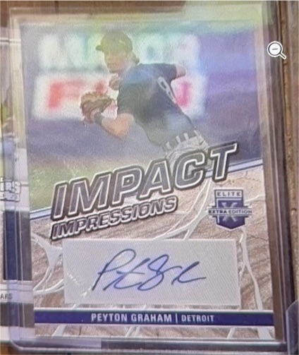 2023 Panini Elite Extra Edition Impact Impressions #II-PGR Peyton Graham — front