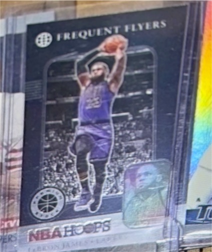 2019-20 Panini NBA Hoops Premium Stock #15 LeBron James Frequent Flyers — front