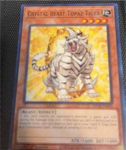 Yu-Gi-Oh! Crystal Beast Topaz Tiger DP07-EN004 — front