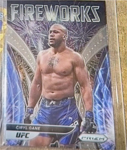 2022 Panini Prizm UFC Fireworks #12 Ciryl Gane — front