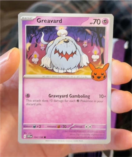 2023 Pokémon TCG Trick or Trade #104 Greavard — front