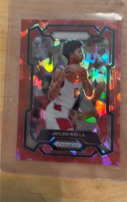 2024 Panini Prizm Draft Picks Red Ice #RC Jaylen Wells — front