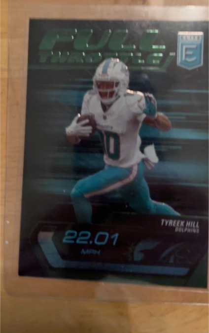 2024 Panini Donruss Elite #1 Tyreek Hill Full Throttle Green — front