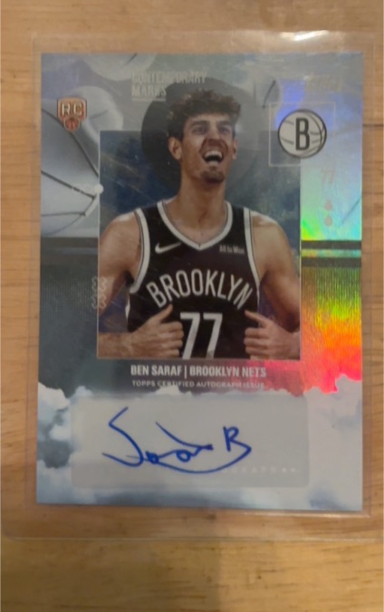 2025-26 Topps Contemporary Marks #CM-BS Ben Saraf — front