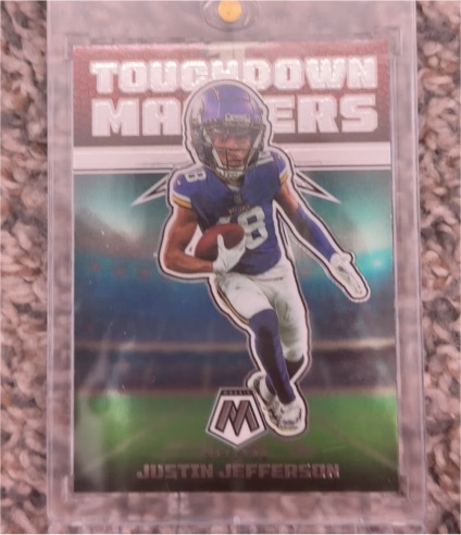 2022 Panini Mosaic Touchdown Masters #TD-18 Justin Jefferson — front