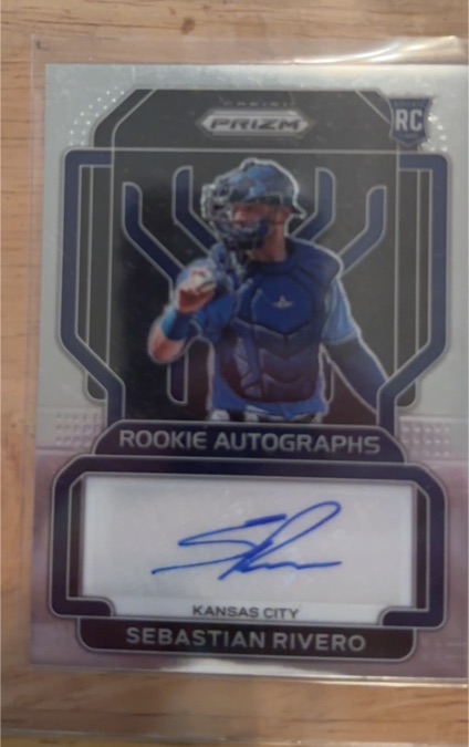 2022 Panini Prizm #RA-RV Sebastian Rivero Rookie Autographs — front
