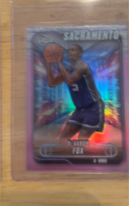 2024-25 Topps Chrome #109 De'Aaron Fox — front