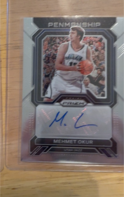 2022-23 Panini Prizm Penmanship #PNM-MEH Mehmet Okur — front