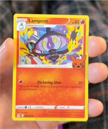 2023 Pokémon TCG Trick or Trade #025 Lampent — front