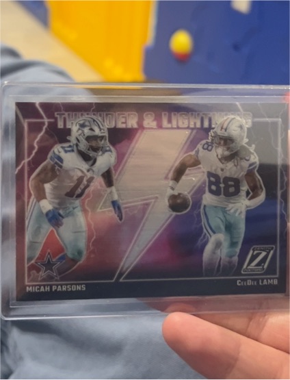 2023 Panini Zenith #7 Micah Parsons & CeeDee Lamb Thunder & Lightning — front