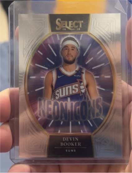 2024-25 Panini Select #4 Devin Booker Neon Icons — front
