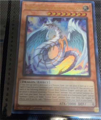 2005 Yu-Gi-Oh! SDCB-EN044 Crystal Beast Rainbow Dragon — front