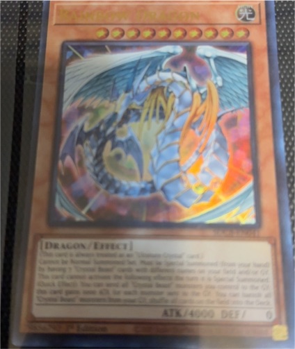 2002 Yu-Gi-Oh! LED2-EN043 Rainbow Dragon — front