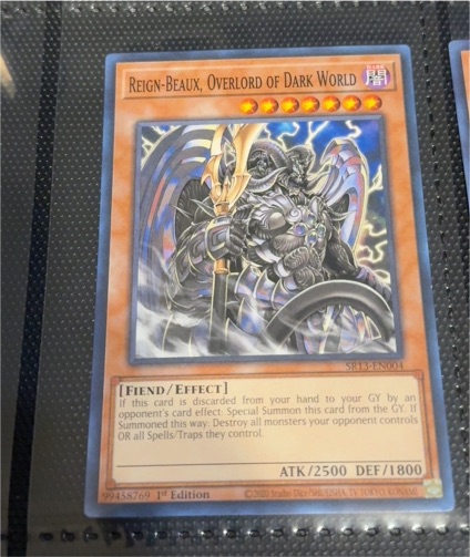 Yu-Gi-Oh! STON-EN017 Reign-Beaux, Overlord of Dark World — front