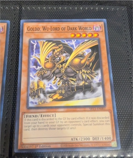 2005 Yu-Gi-Oh! SR13-EN007 Goldd, Wu-Lord of Dark World — front