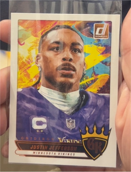 2025 Donruss #GK-JJN Justin Jefferson Gridiron Kings — front