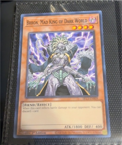 2005 Yu-Gi-Oh! EEN-EN022 Brron, Mad King of Dark World — front