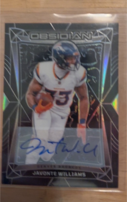 2021 Panini Obsidian #116 Javonte Williams — front