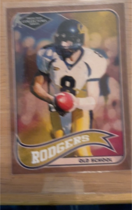2005 Press Pass SE Old School #OS17 Aaron Rodgers Rookie Card — front