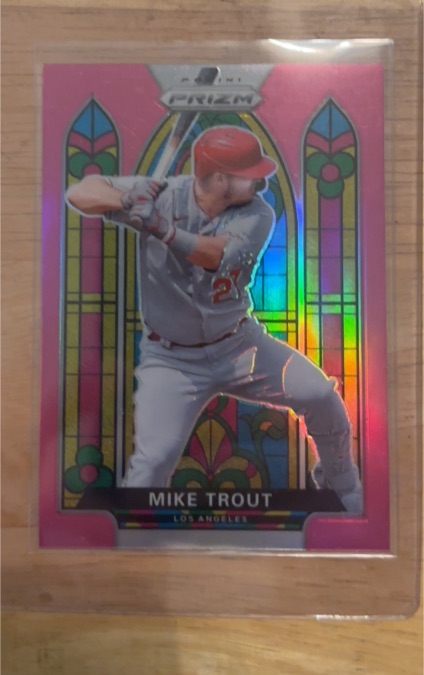 2021 Panini Prizm Stained Glass #SG-1 Mike Trout — front