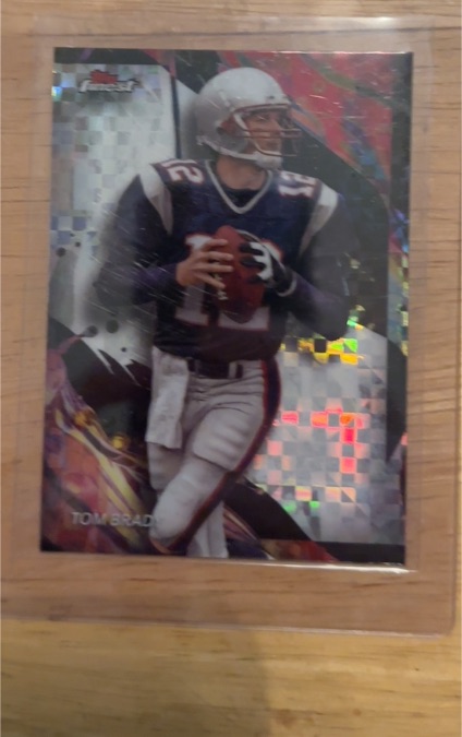 2024 Topps Finest #135 Tom Brady Uncommon X-Fractor — front