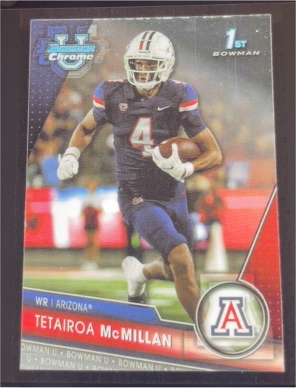 2023 Bowman Chrome University #68 Tetairoa McMillan — front