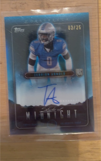 2024 Topps Midnight Stroke of Midnight #SMA-TA Terrion Arnold — front