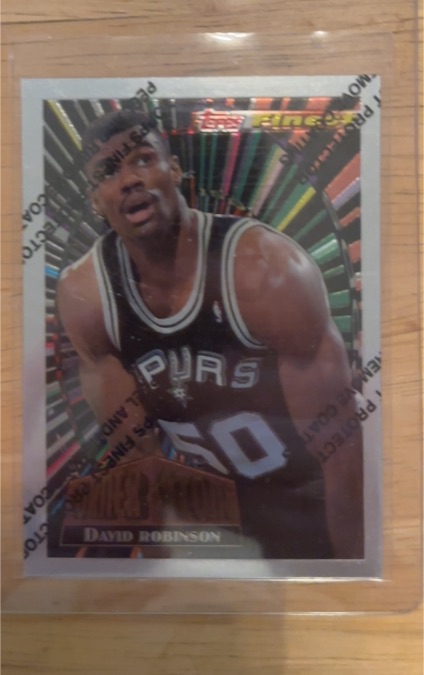 1994 Fleer Finest #Cornerstones David Robinson — front