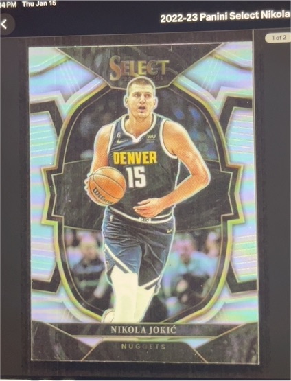 2022-23 Panini Select #1 Nikola Jokic — front