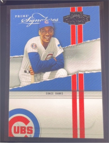 2004 Donruss Playoff Honors Prime Signatures #PS-37 Ernie Banks — front