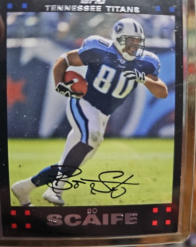 2007 Topps #217 Bo Scaife Tennessee Titans — front