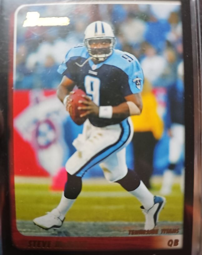 2003 Bowman #63 Steve McNair — front