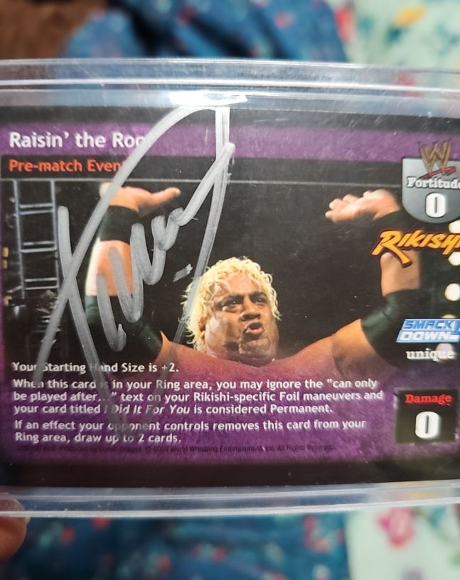 2003 Comic Images WWE Raw Deal Rikishi Raisin' the Roof — front