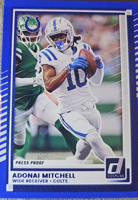 2025 Donruss #17 Adonai Mitchell — front