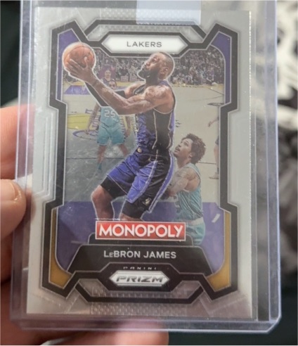 2023-24 Panini Prizm Monopoly #40 LeBron James — front