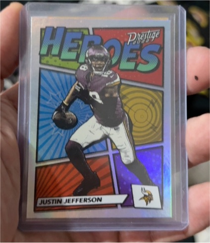 2022 Panini Prestige #H-10 Justin Jefferson Heroes — front