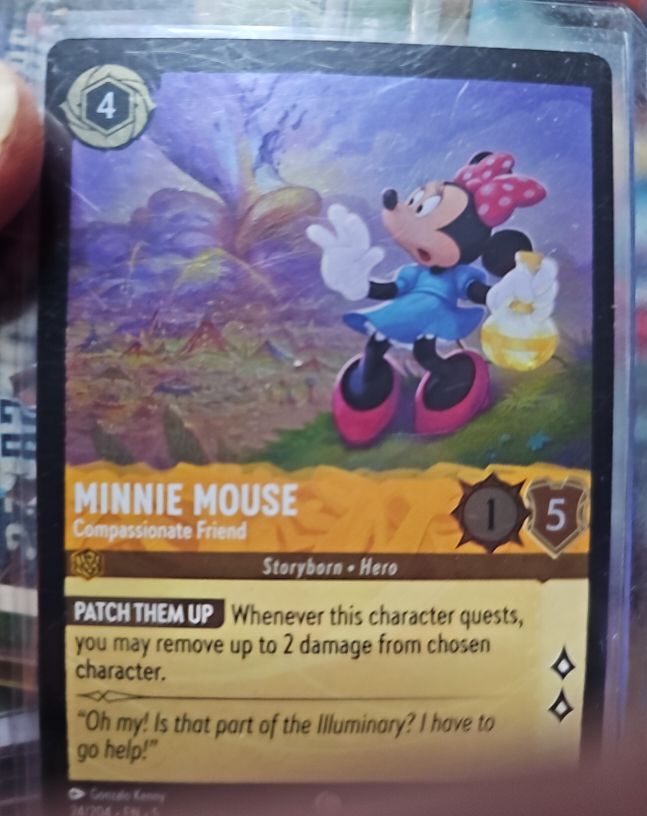 2024 Lorcana Shimmering Skies #24 Minnie Mouse Compassionate Friend — front