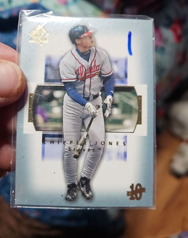 2003 Upper Deck SP Authentic #47 Chipper Jones — front