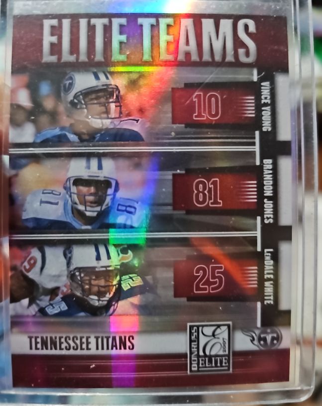 2007 Donruss Elite Teams #ET-10 Vince Young / Brandon Jones / LenDale White — front