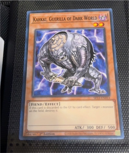 2010 Yu-Gi-Oh! SP13-EN013 Kahkki, Guerilla of Dark World — front