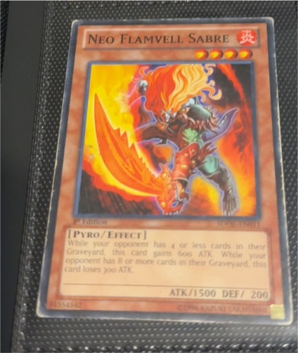 2004 Yu-Gi-Oh! PTDN-EN041 Neo Flamvell Sabre — front