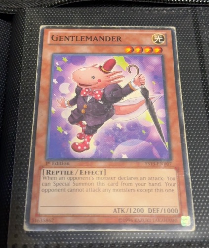 1996 Yu-Gi-Oh! YS13-ENV07 Gentlemander — front
