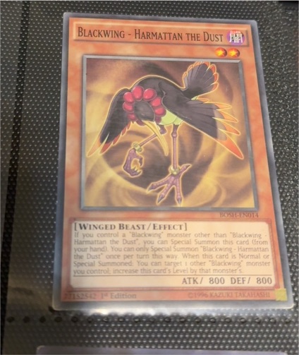 2011 Yu-Gi-Oh! BOSH-EN014 Blackwing - Harmattan the Dust — front