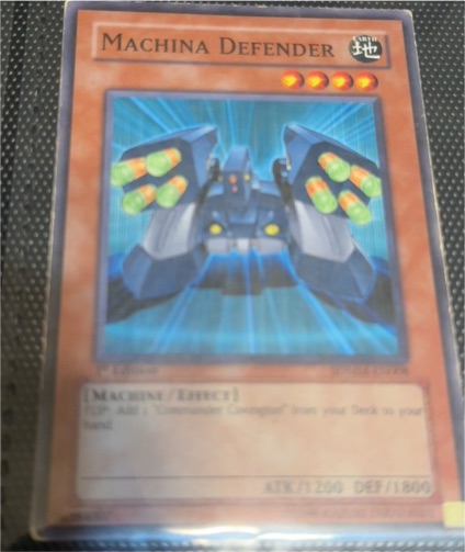 2002 Yu-Gi-Oh! SDMM-EN008 Machina Defender — front