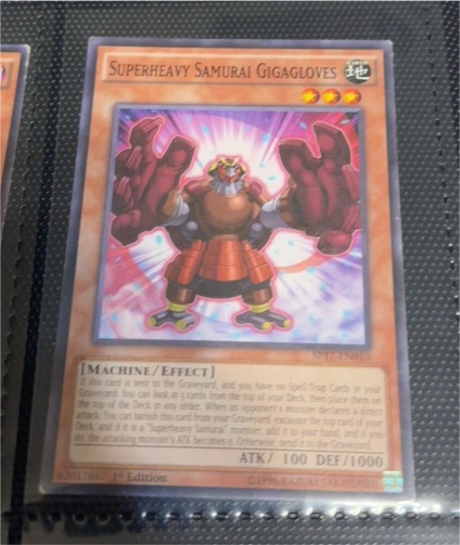 2016 Yu-Gi-Oh! CROS-EN007 Superheavy Samurai Gigagloves — front