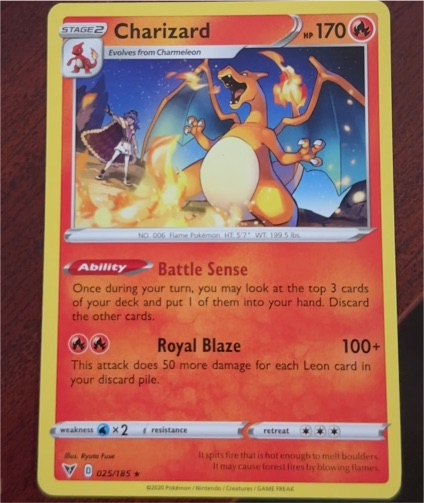 2020 Pokemon SWSH04 Vivid Voltage #025 Charizard — front