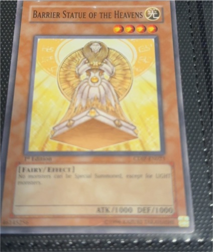 2006 Yu-Gi-Oh! CDIP-EN023 Barrier Statue of the Heavens — front